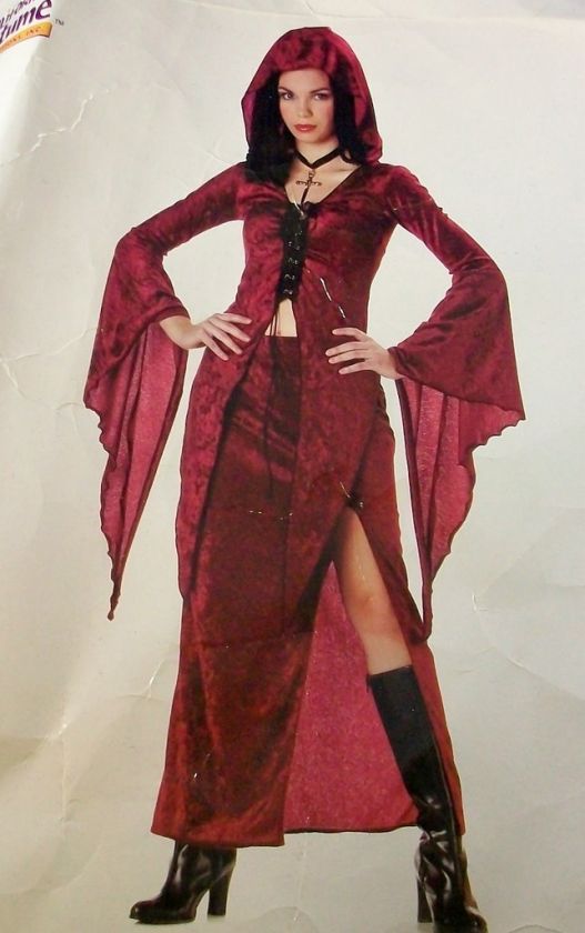 Womens Dark Angel Vampire Outfit Halloween Costume  