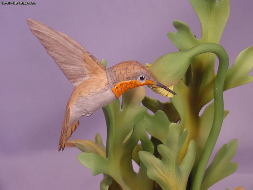 Boehm Bird Porcelain Figurine Rufous Hummingbirds # 487  