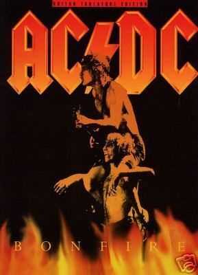HUGE* AC/DC   ANGUS YOUNG BONFIRE GUITAR TAB SONG BOOK  