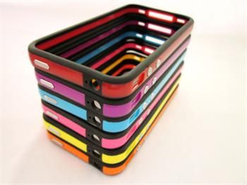 18X Lovely 18 Colors Bumper Case Cover Metal Button For iPhone 4 4S 