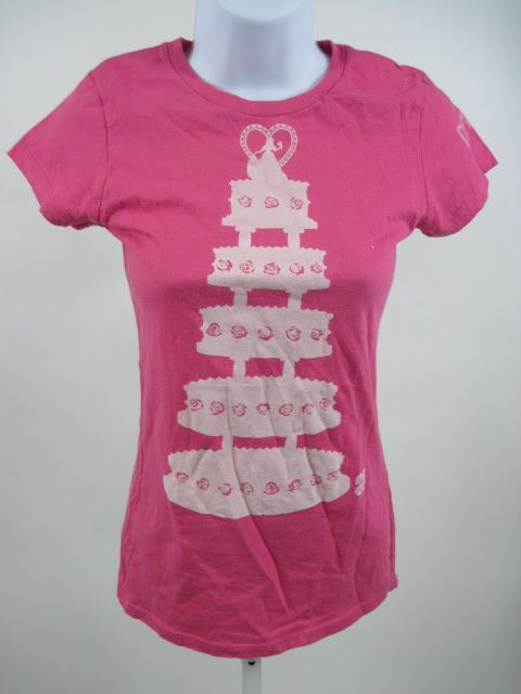 NAcO Pink Printed Short Sleeve Top T Shirt Sz S  