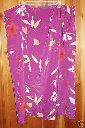 Plus Size Purple Floral Skirt from Lane Bryant Size 28  