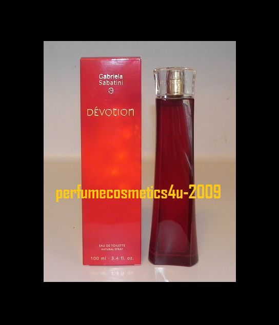 DEVOTION GABRIELA SABATINI PERFUME 3.4 OZ EDT SPRAY NIB  