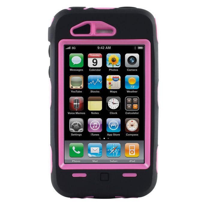 OtterBox Defender Series Case for iPhone 3G/3GS   Black/Pink  