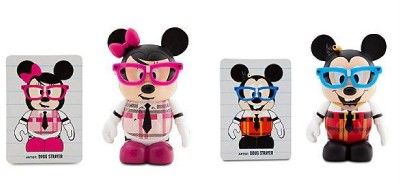 Disney Vinylmation NERDS ROCK Mickey and Minnie RARE New in Box 