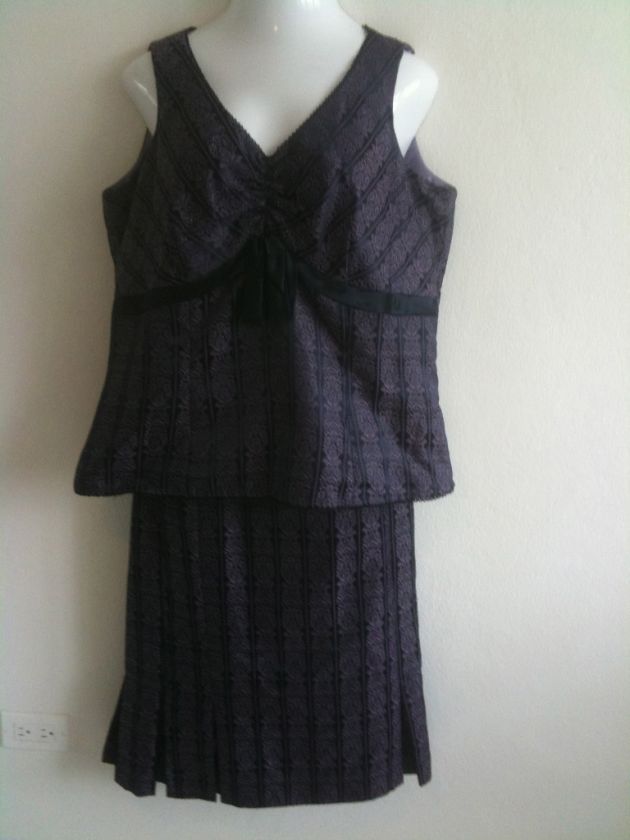 New York purple and black 2 piece dress 16W.  