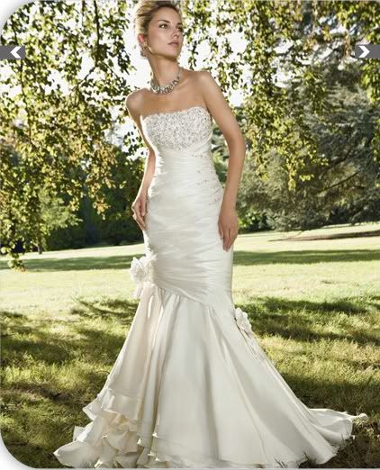 2012 Custom White/Ivory Beading Mermaid Wedding/Evening Bridal Dress 